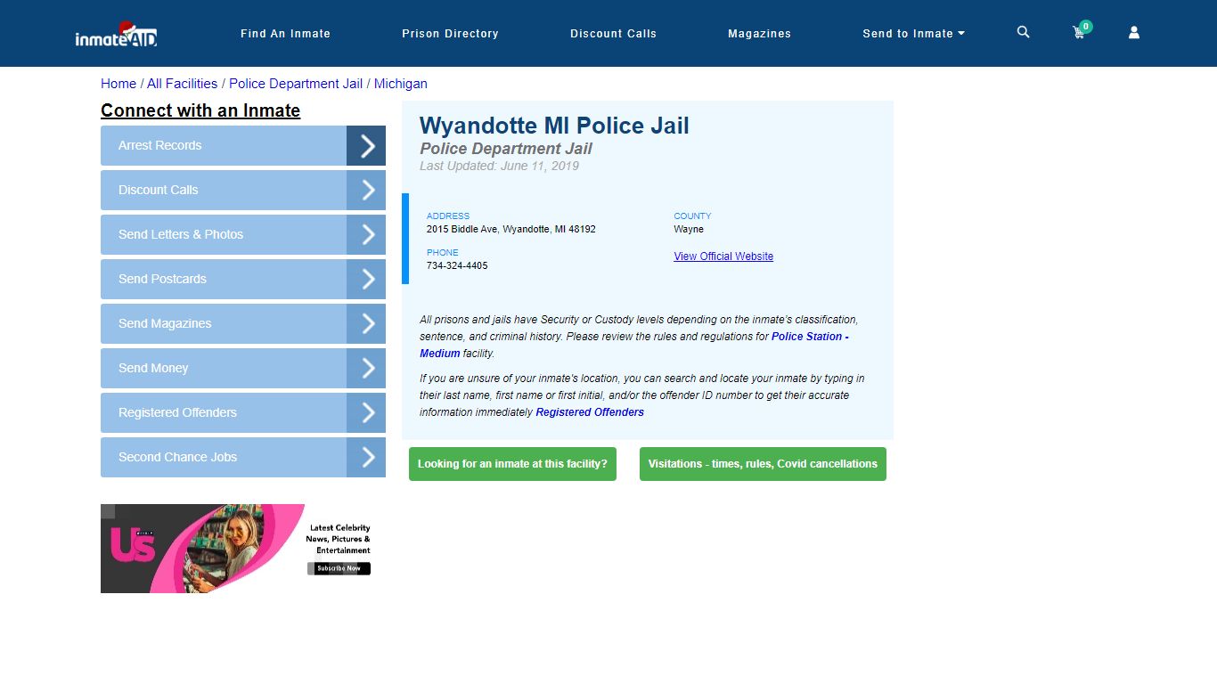 Wyandotte MI Police Jail & Inmate Search - Wyandotte, MI